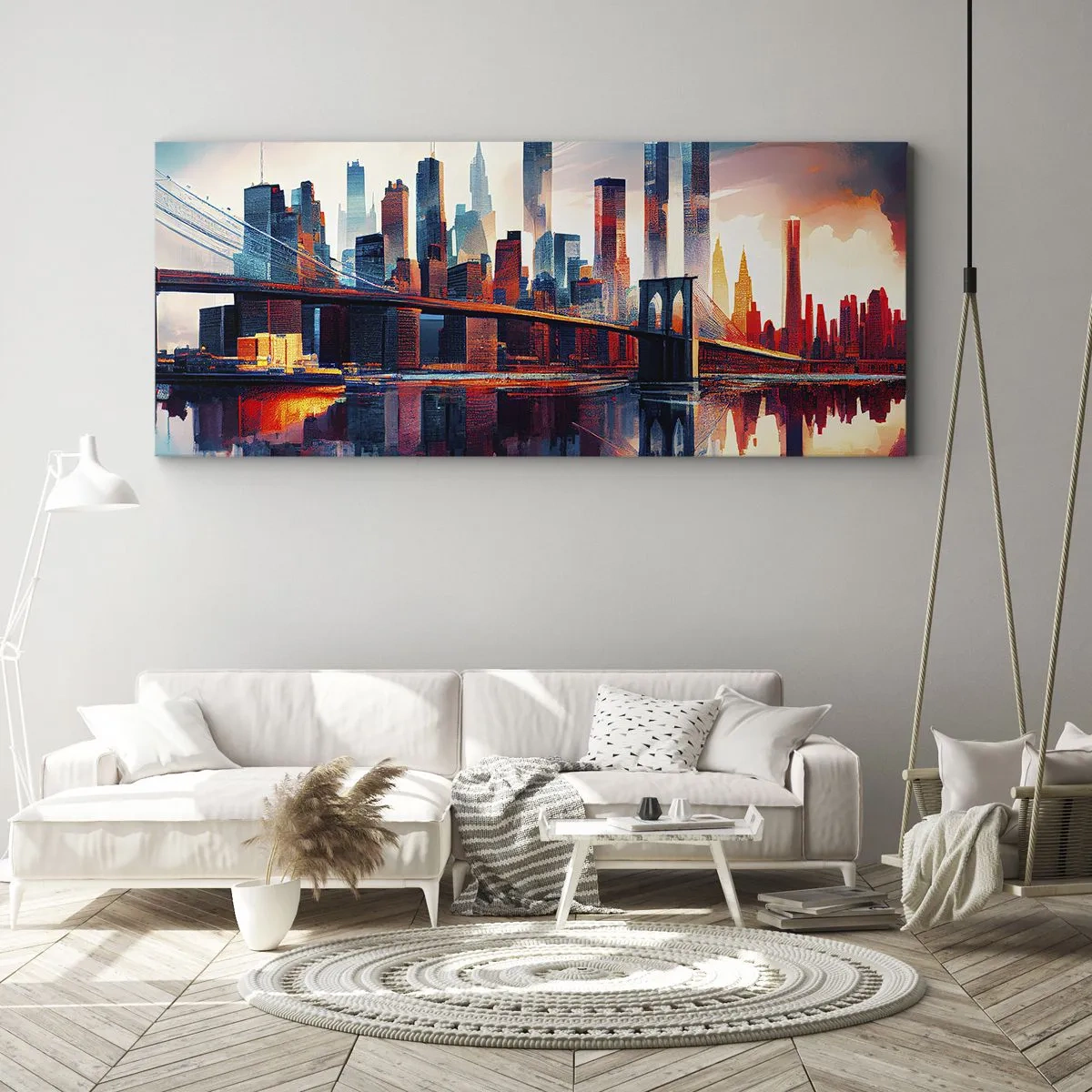 Obraz na płótnie - Zjawiskowy Nowy Jork - 100x40 cm