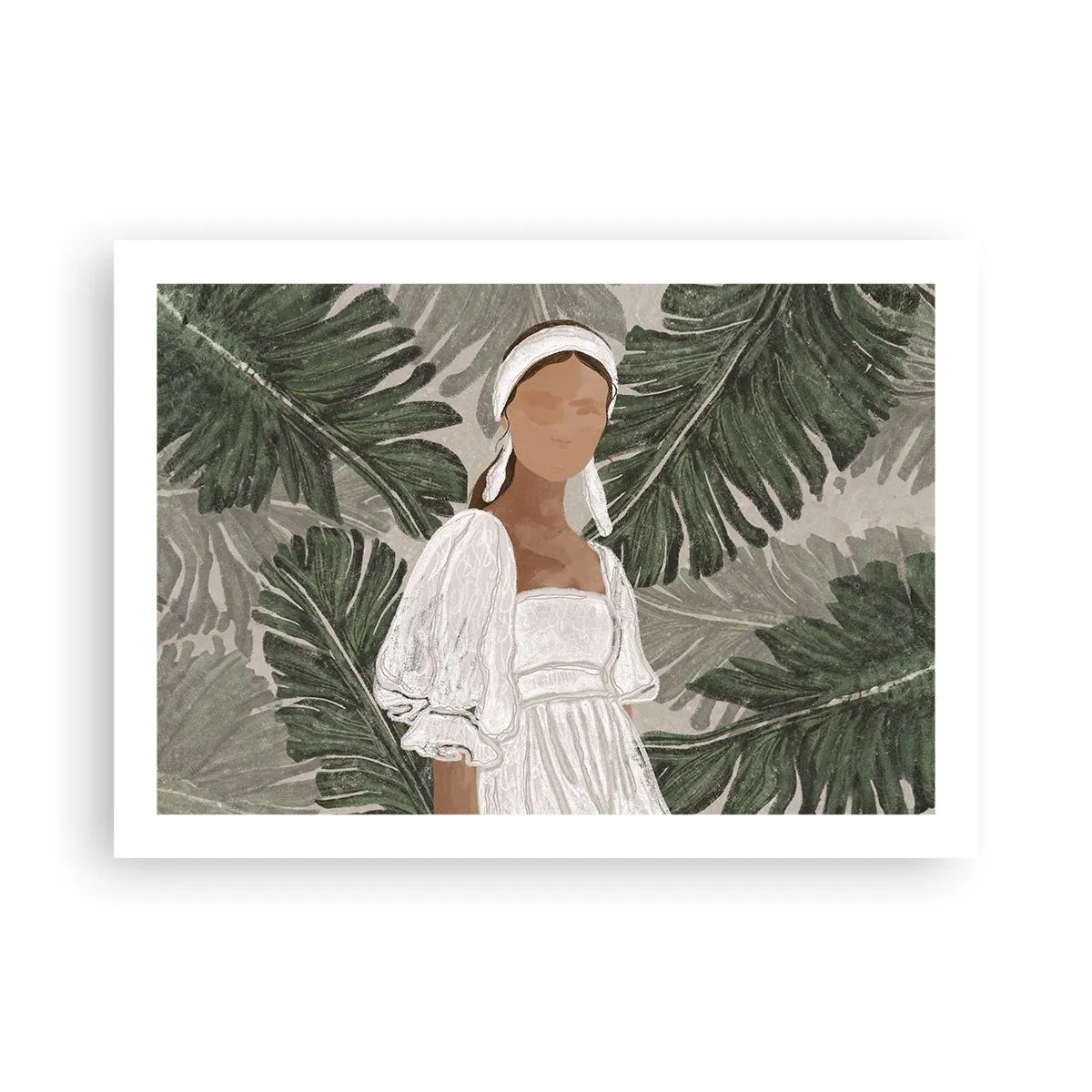 Plakat - Portret egzotyczny - 70x50 cm