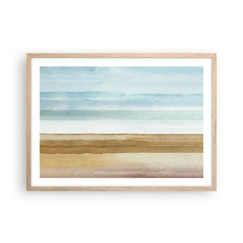 Plakat w ramie jasny dąb - Ukojenie - 70x50 cm