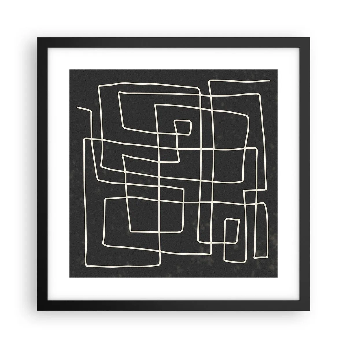 Plakat w czarnej ramie - Nie taki prosty - 40x40 cm
