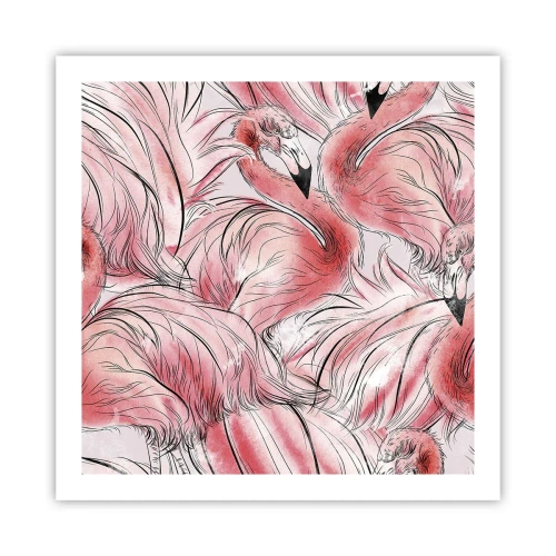 Plakat - Ptasi corps de ballet - 60x60 cm