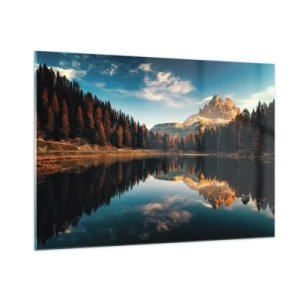 Obraz na szkle - Pejzaż podwójny - 100x70cm - Pejzaż podwójny - Nowoczesna dekoracja ścienna do salonu, kuchni i sypialni ARTTOR