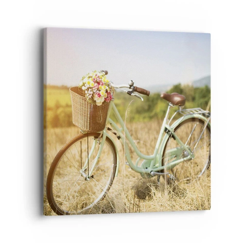 Obraz na płótnie - Zostanę tu chwilę - 40x40 cm