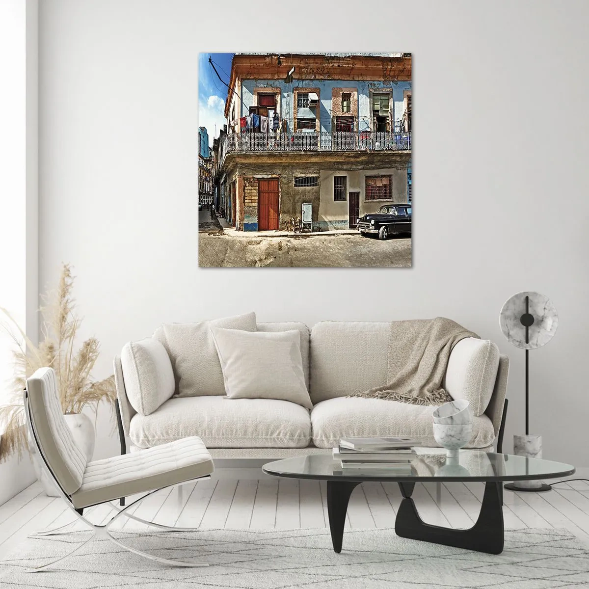 Obraz na szkle - Hawańskie klimaty - 60x60 cm