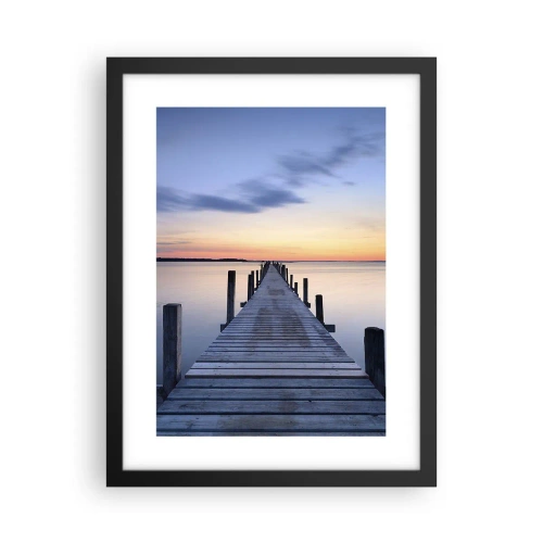 Plakat w czarnej ramie - Spokój pogodnego zmierzchu - 30x40 cm