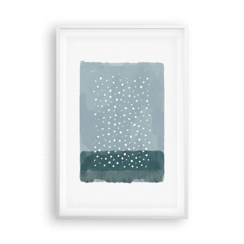 Plakat w białej ramie - Wyrosłe na błękicie - 61x91 cm