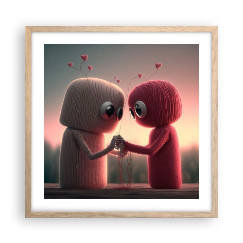 Plakat w ramie jasny dąb - Każdemu wolno kochać - 50x50 cm