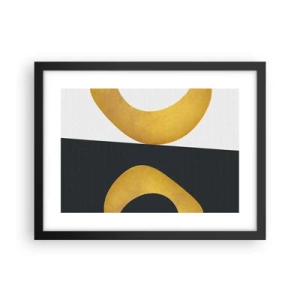 Plakat w czarnej ramie - Po pierwsze: złoto - 40x30 cm