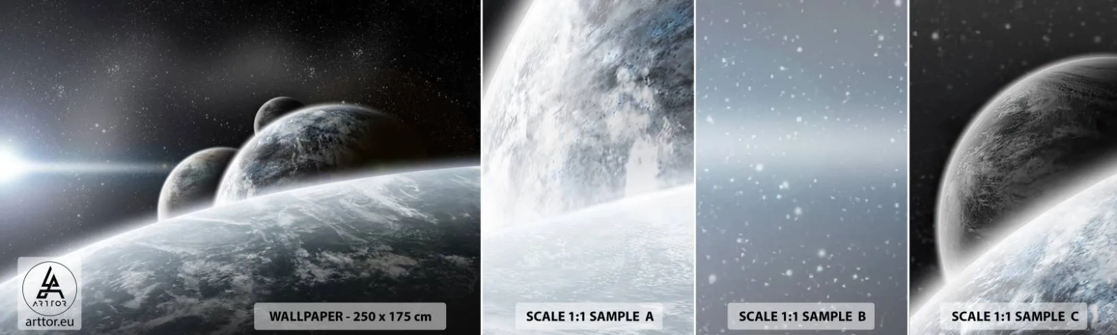 Fototapeta Próbka Standard Eco - Kosmiczna muzyka sfer - Astronomia, Kosmos, Galaktyka - 100x30 cm