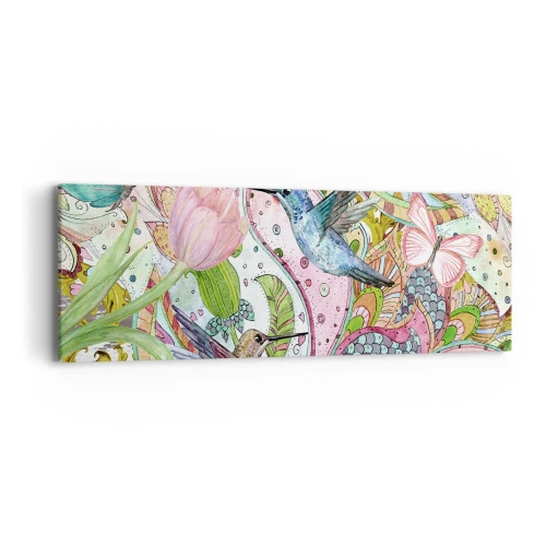 Obraz na płótnie - Wplątane w pnączach - 90x30 cm