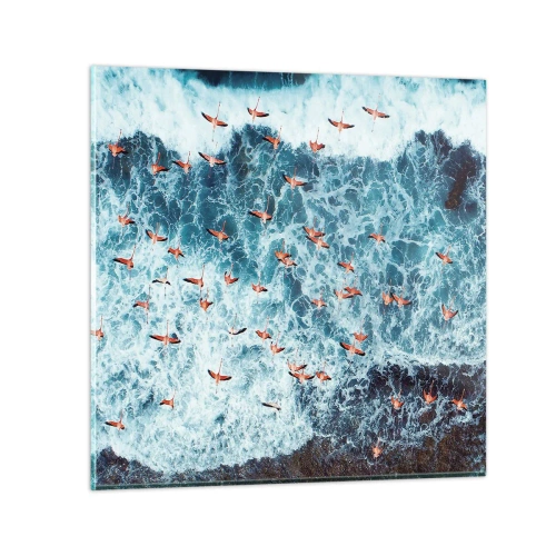 Obraz na szkle - Nadmorska parada - 50x50 cm