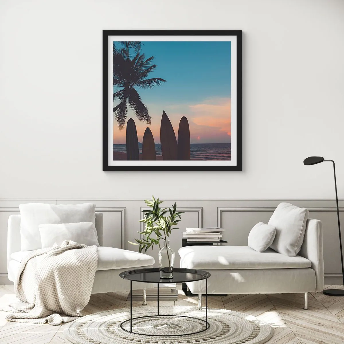 Plakat w czarnej ramie - Jutro też będzie zabawa - 60x60 cm