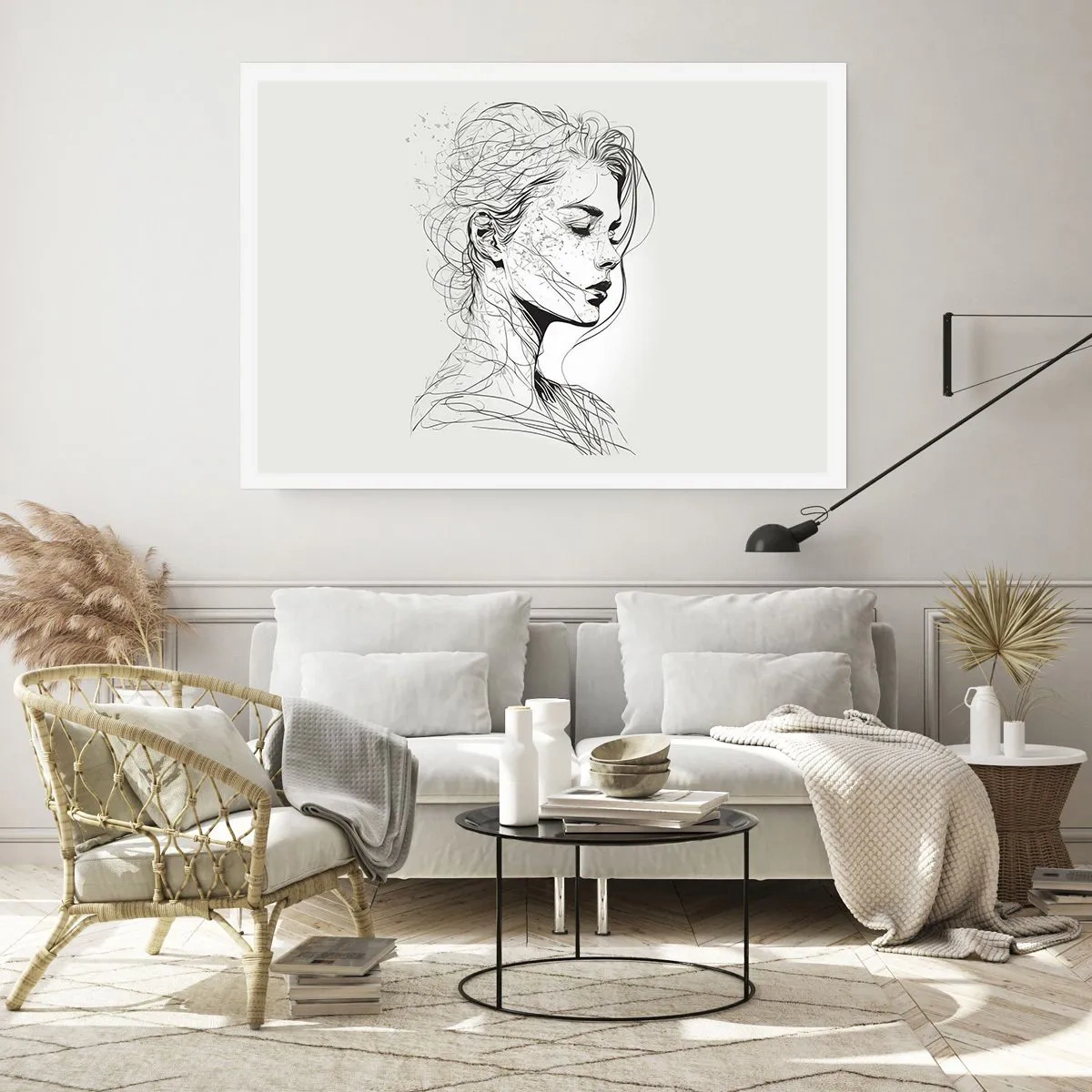 Plakat - Portret w zamyśleniu - 70x50 cm