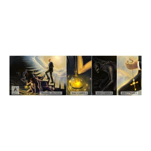 Fototapeta Próbka Samoprzylepna Deluxe Sticker - Dantejska wędrówka ku światłu - Abstrakcja, Fantasy, Ludzie - 100x30 cm