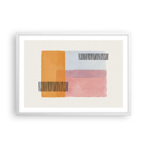 Plakat w białej ramie - Z kąta w kąt - 70x50 cm
