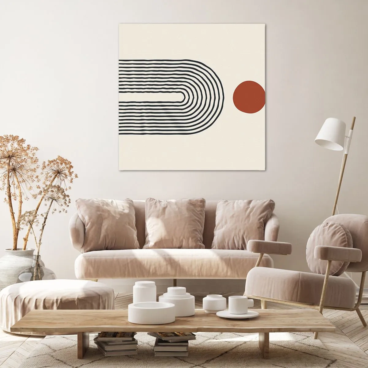 Obraz na płótnie - Magnetyzm kształtów i barw - 40x40 cm