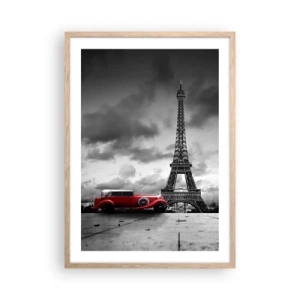 Plakat w ramie jasny dąb - Nie tak dawno w Paryżu - 50x70 cm