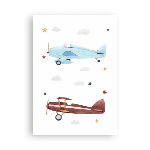 Plakat - Panie pilocie, czekamy! - 70x100 cm