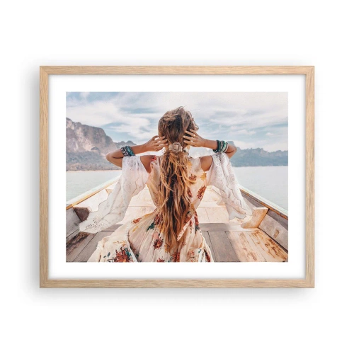 Plakat w ramie jasny dąb - W drodze ku szczęściu - 50x40 cm