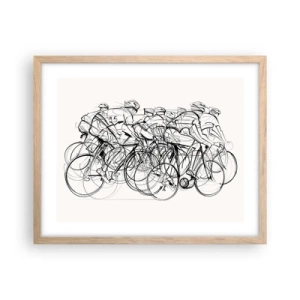 Plakat w ramie jasny dąb - Wespół w zespół - 50x40 cm