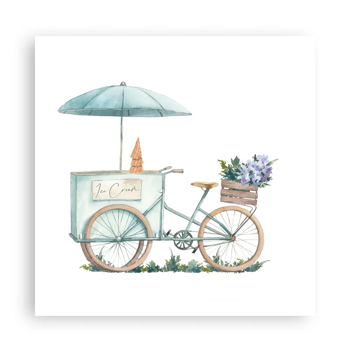 Plakat - Słodkie wspomnienie lata - 60x60 cm