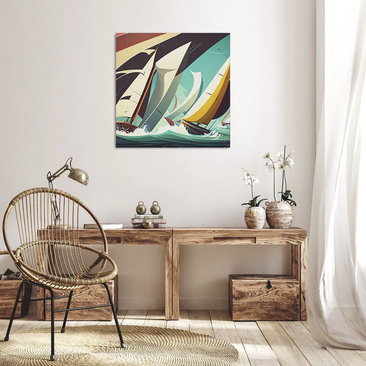 Obraz na płótnie - Z żywiołami za pan brat - 50x50 cm