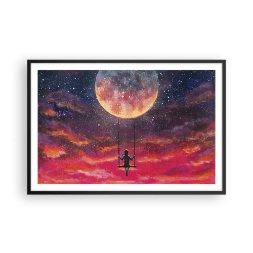 Plakat w czarnej ramie - Bujać w obłokach - 91x61 cm