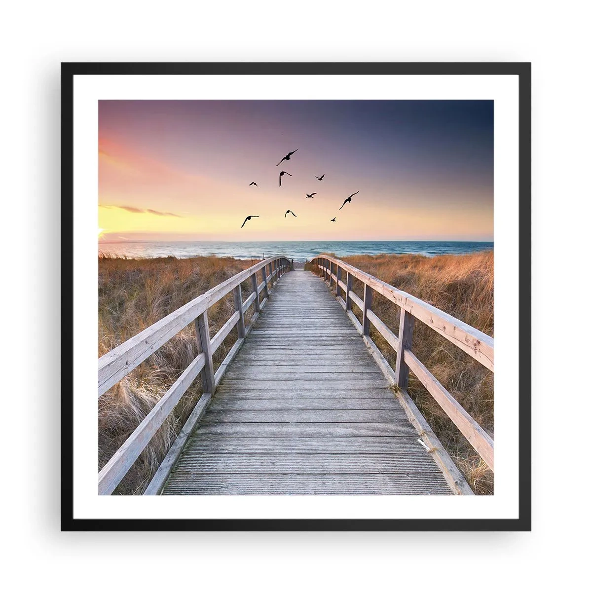 Plakat w czarnej ramie - Przestrzeń wzlotów - 60x60 cm