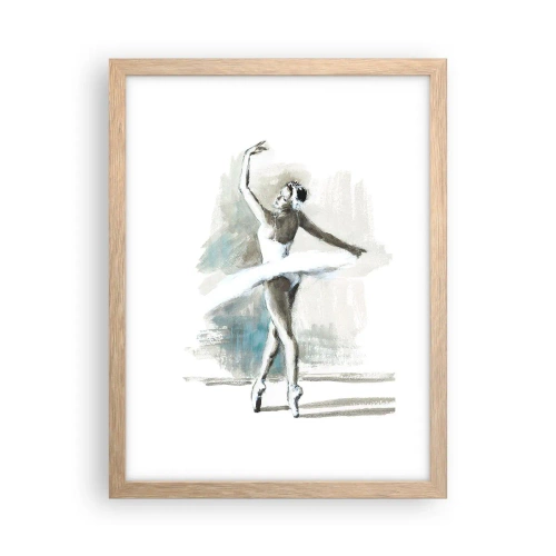 Plakat w ramie jasny dąb - Zaklęta w łabędzia - 30x40 cm