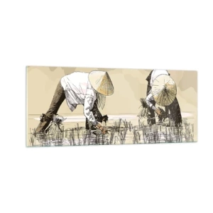 Obraz na szkle - Udanych zbiorów - 100x40 cm