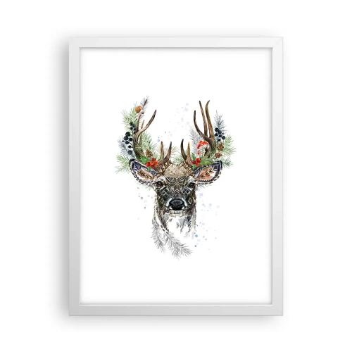 Plakat w białej ramie - W świątecznej szacie - 30x40 cm