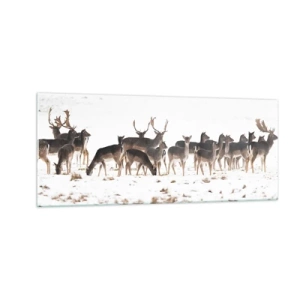 Obraz na szkle - Idą święta? - 100x40 cm