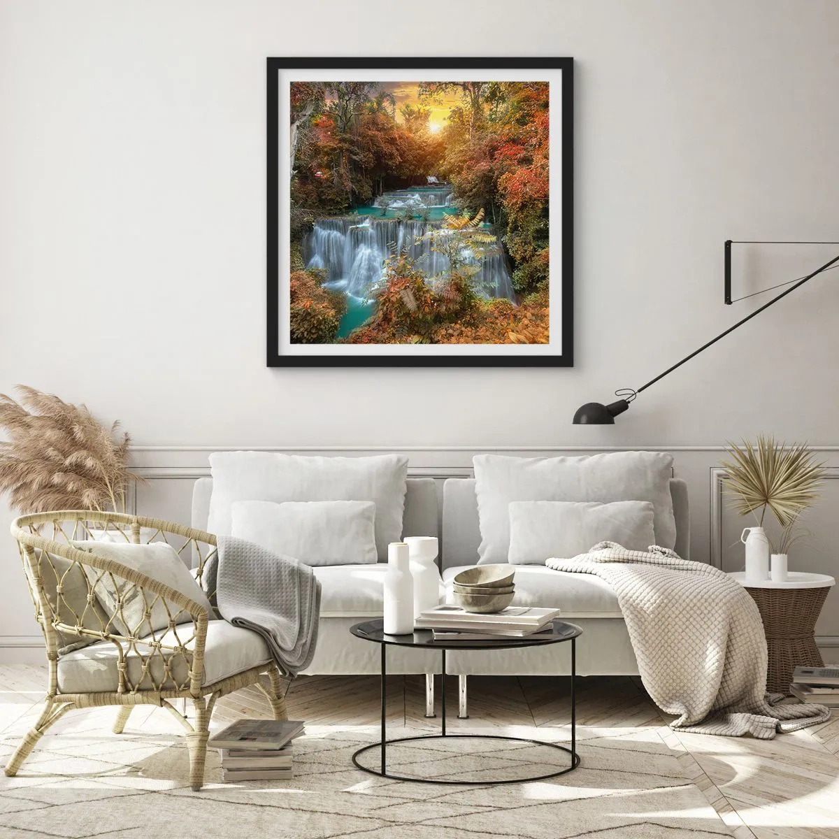 Plakat w czarnej ramie - Ukryty skarb lasu - 60x60 cm