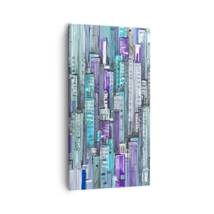 Obraz na płótnie - Pobłękitniałe od nieba - 55x100 cm