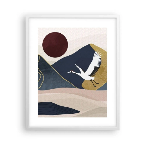 Plakat w białej ramie - I znowu ZLECIAŁ dzień - 40x50 cm