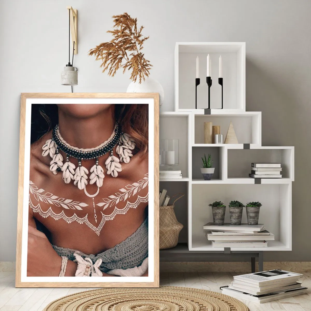Plakat w ramie jasny dąb - Talizmany, rytuały kobiecości - 50x70 cm