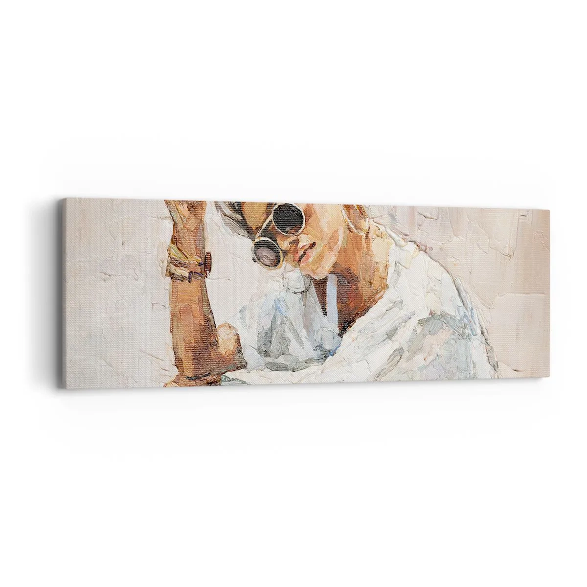 Obraz na płótnie - Portret w pełnym słońcu - 90x30 cm