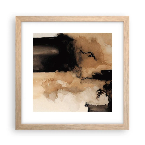 Plakat w ramie jasny dąb - Abstrakcja intrygująca - 30x30 cm