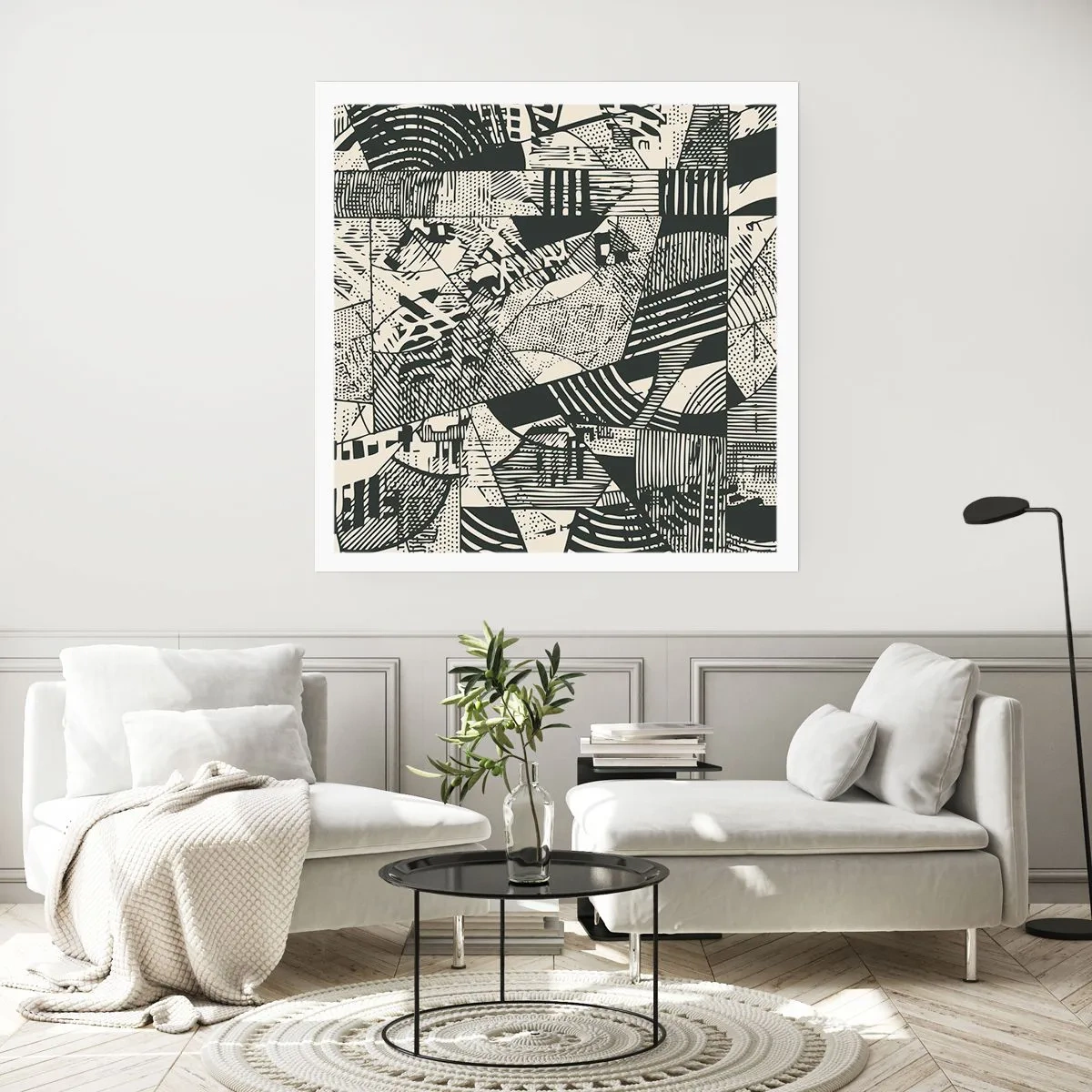 Plakat - Dynamika współczesności - 50x50 cm