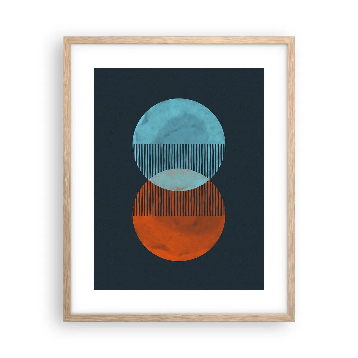 Plakat w ramie jasny dąb - Astronomiczna fantazja - 40x50 cm