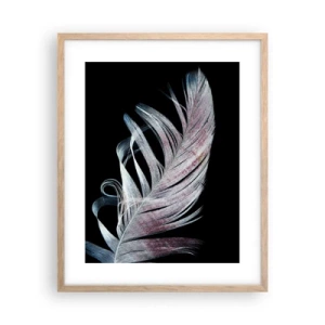 Plakat w ramie jasny dąb - Pomyśl o dotyku - 40x50 cm