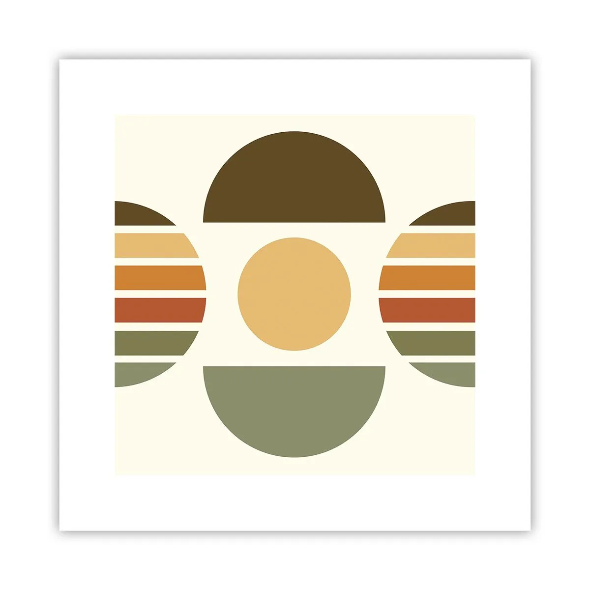 Plakat - W kolorach ziemi - 30x30 cm