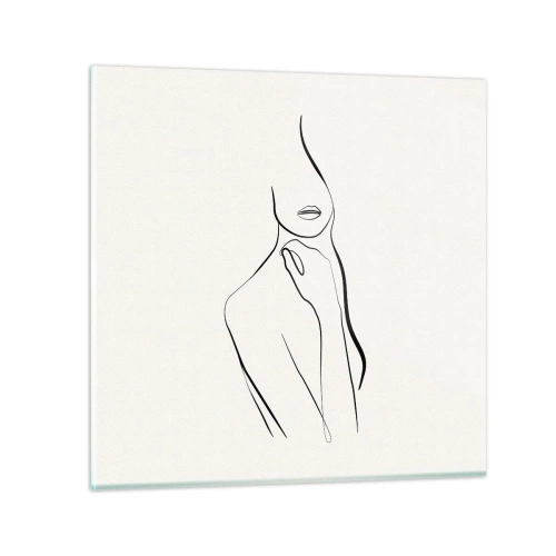Obraz na szkle - Fala melancholii - 30x30 cm