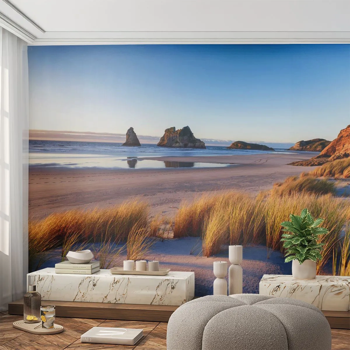 Fototapeta Premium Sand - Dla poszukiwaczy spokoju - Wydmy, Plaża, Natura - 250x175 cm