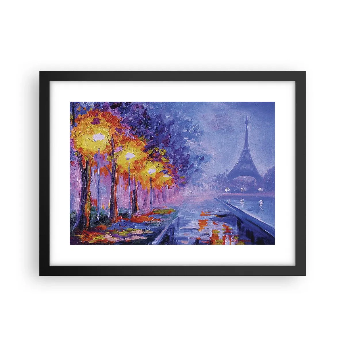 Plakat w czarnej ramie - Wymarzony spacer - 40x30 cm