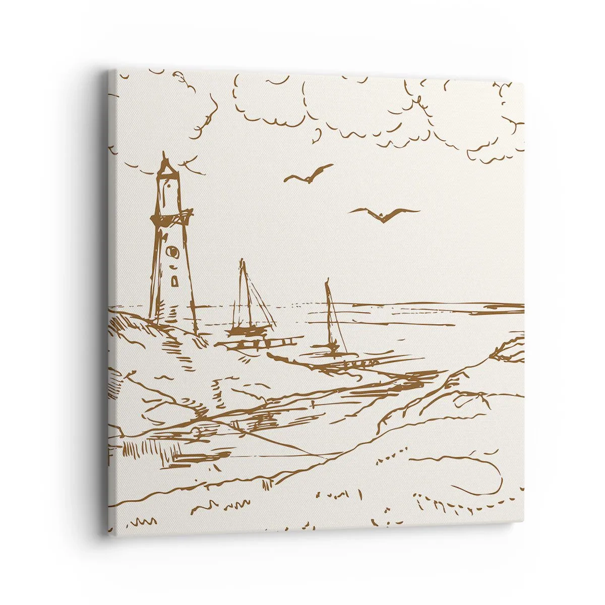 Obraz na płótnie - Zarys wspomnienia lata - 40x40 cm