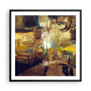 Plakat w czarnej ramie - Zimno, cieplej, gorąco - 60x60 cm