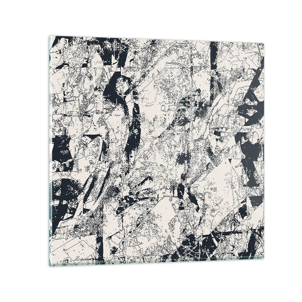 Obraz na szkle - Przenikanie przeciwieństw - 40x40 cm