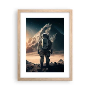 Plakat w ramie jasny dąb - Nowe wyzwanie - 30x40 cm