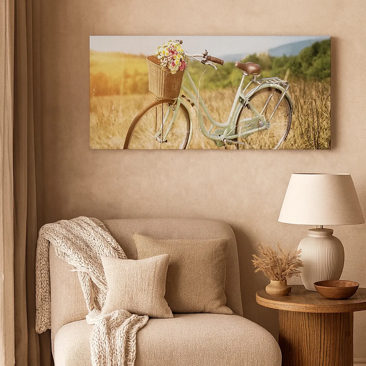 Obraz na płótnie - Zostanę tu chwilę - 30x30 cm